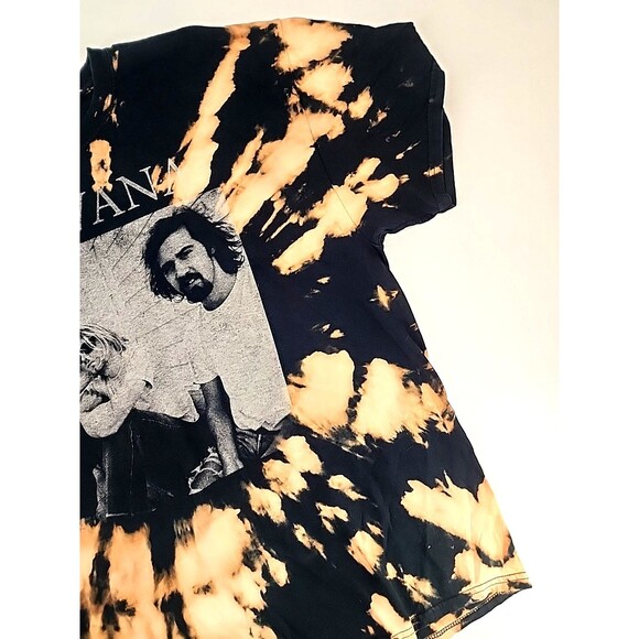 Nirvana Upcycled Reverse Bleach Dye T Shirt Grunge Alt Indie Punk | Size XL - Picture 4 of 7